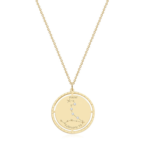 Personalized Constellation Pendant Necklace