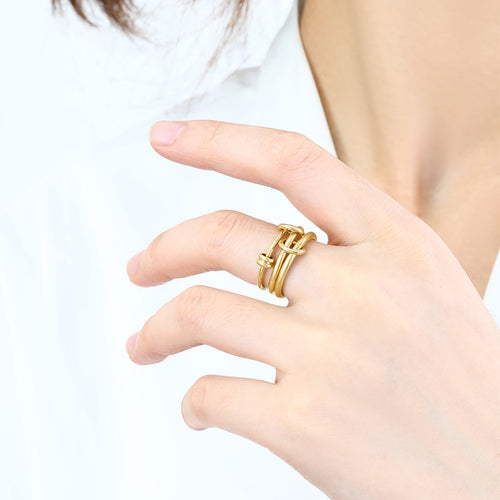 Linked Statement Fidget Rings
