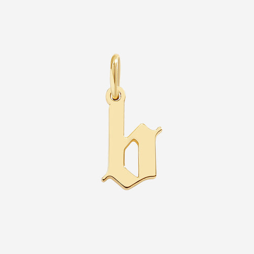 Old English Letter Charm