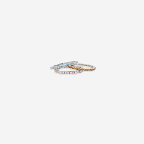 August Birthstone Eternity Stacking Ring