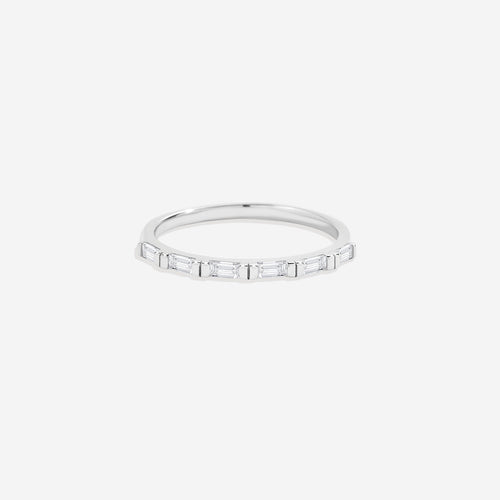 Baguette White Diamond Ring