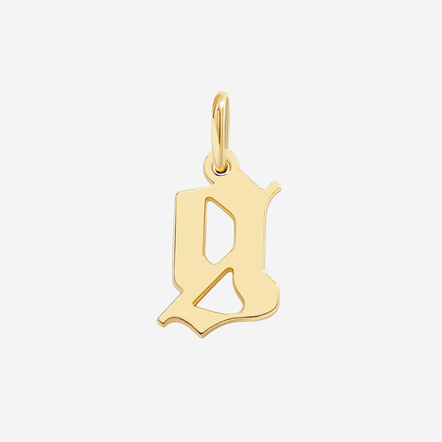 Old English Letter Charm