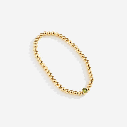 Beaded Bubble Birthstone Bracelet