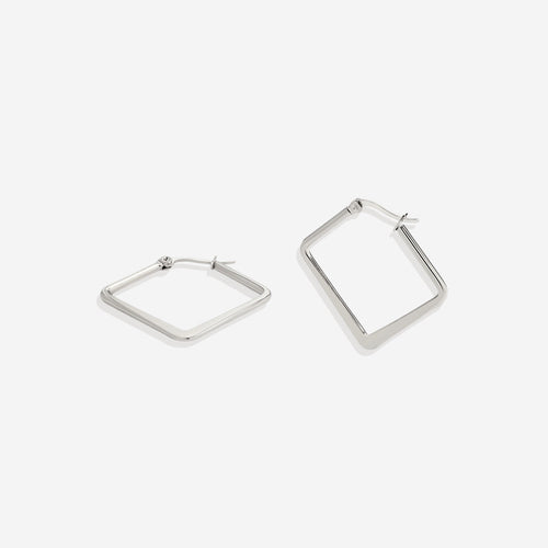Geometric Girl Boss Hoop Earrings