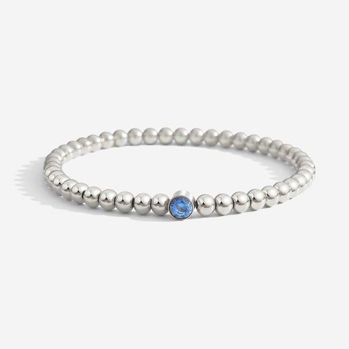 Beaded Bubble Birthstone Bracelet