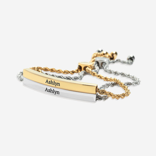 Personalized Bar Chain Bracelet
