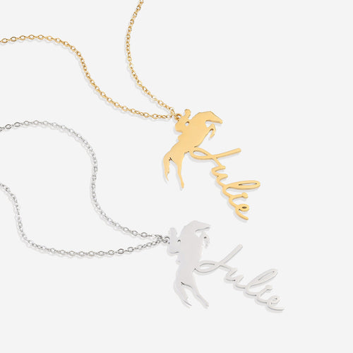 Equestrian Name Necklace