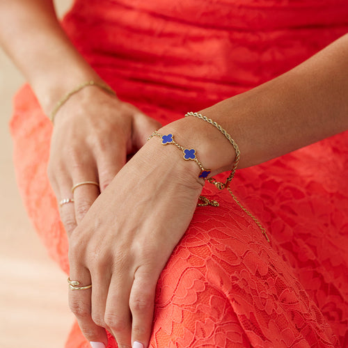 Clover Enamel Bracelet
