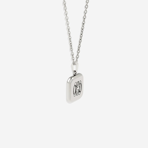 Monogram Portrait Pendant Necklace