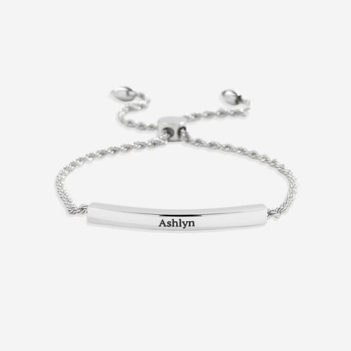 Personalized Bar Chain Bracelet