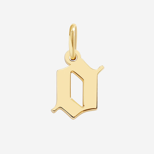 Old English Letter Charm