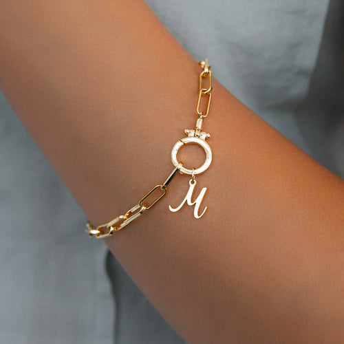 Cursive Initial Charm