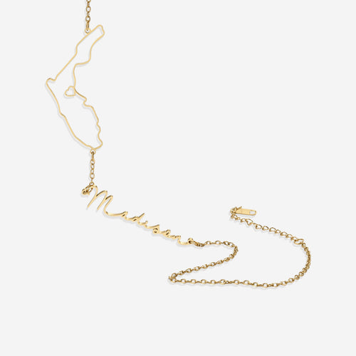 State Pride Name Necklace