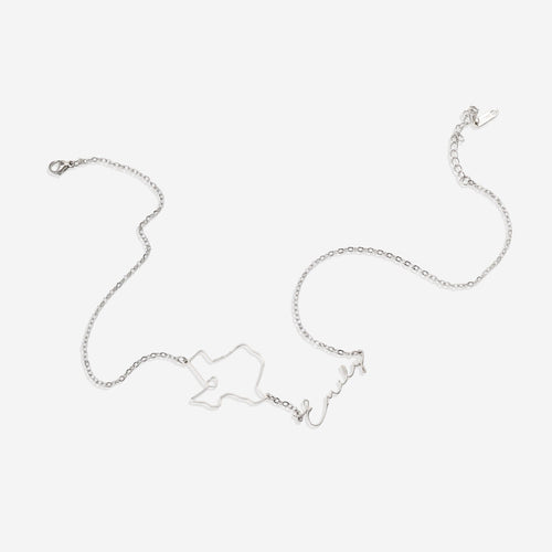 State Pride Name Necklace