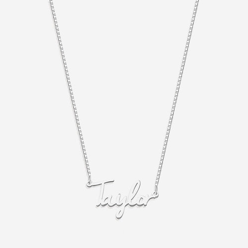 Fairy Name Necklace with Box Chain