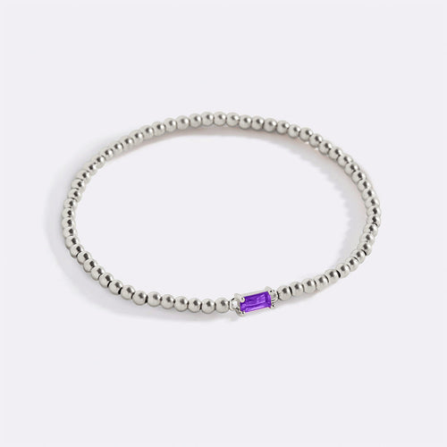 Beaded Birthstone Bracelet