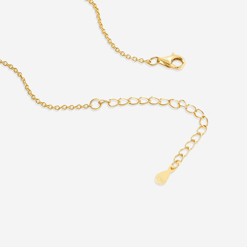 Pave Block Letter Name Necklace