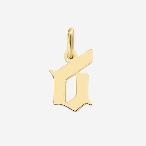 Old English Letter Charm