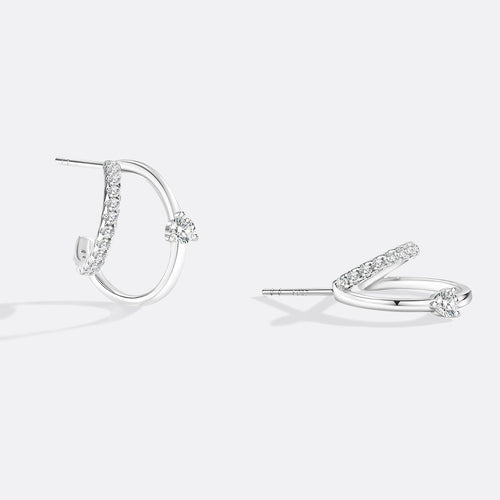 The Nova Double Hoop Earrings