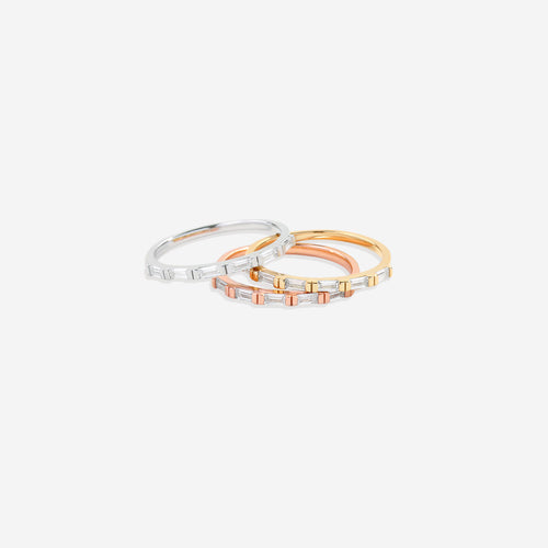 Baguette White Diamond Ring