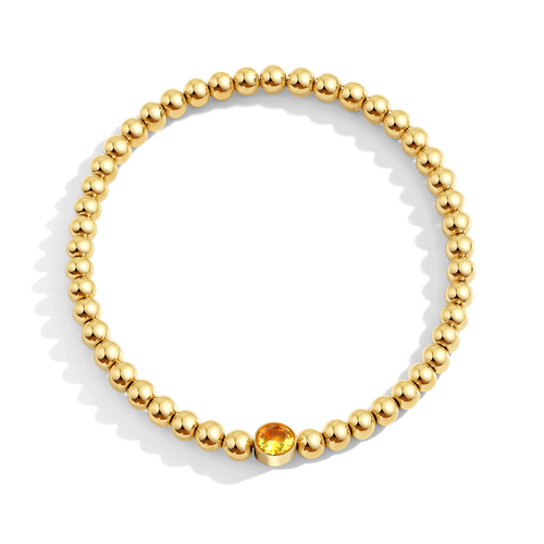 Beaded Bubble Birthstone Bracelet
