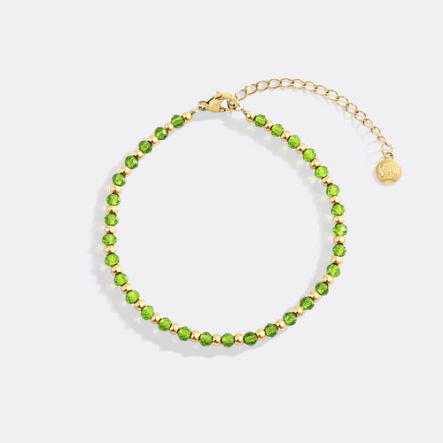 Birthstone and Bead Bracelet