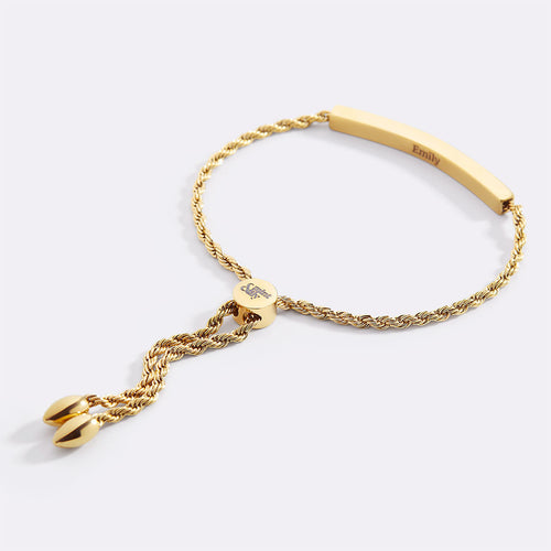 Personalized Bar Chain Bracelet