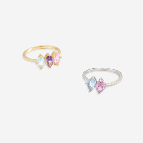 Birthstone Marquis-Cut Ring