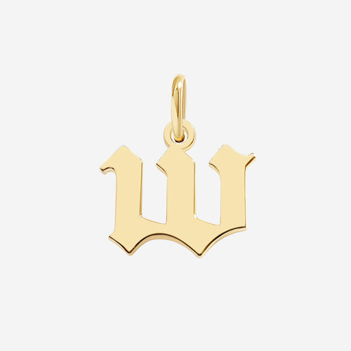 Old English Letter Charm