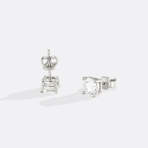 Classic Diamond Stud Earrings