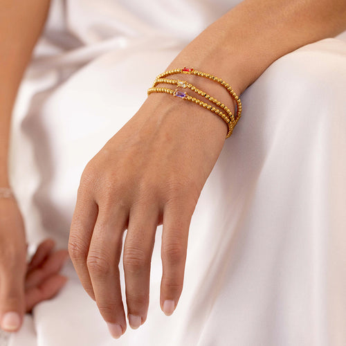 Beaded Birthstone Bracelet