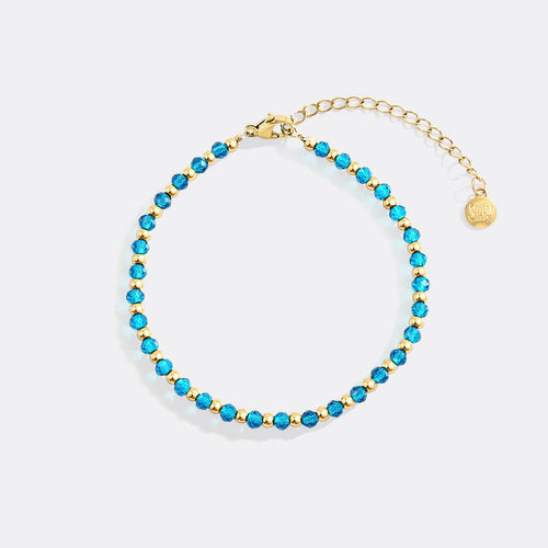 Birthstone and Bead Bracelet