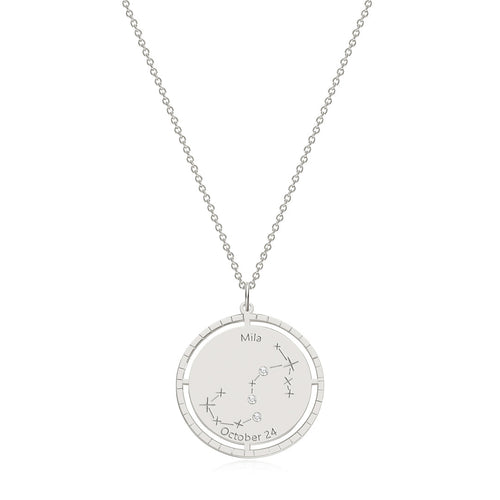 Personalized Constellation Pendant Necklace