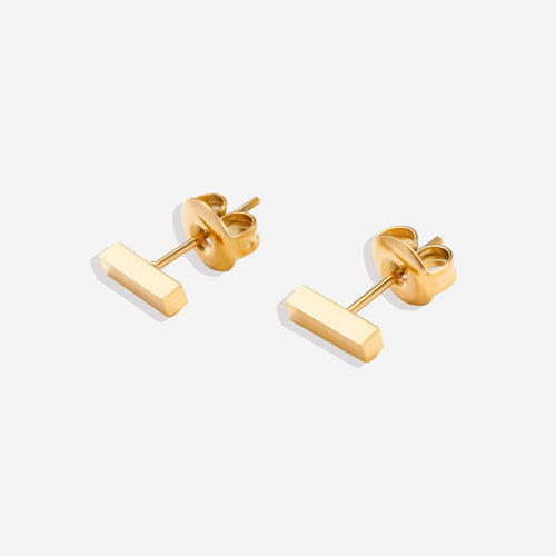 Dainty Bar Stud Earrings