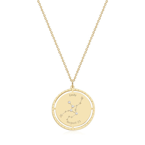 Personalized Constellation Pendant Necklace