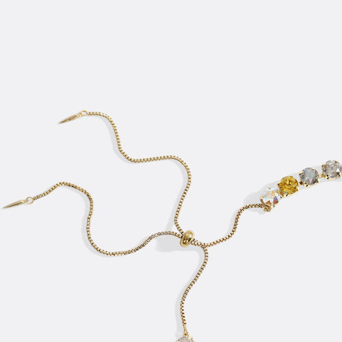 Ombr Crystal Adjustable Necklace
