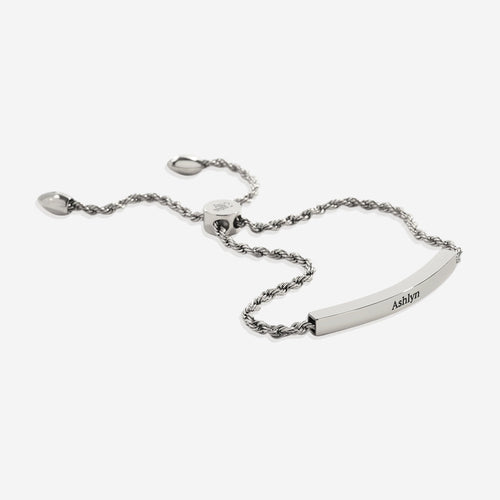 Personalized Bar Chain Bracelet