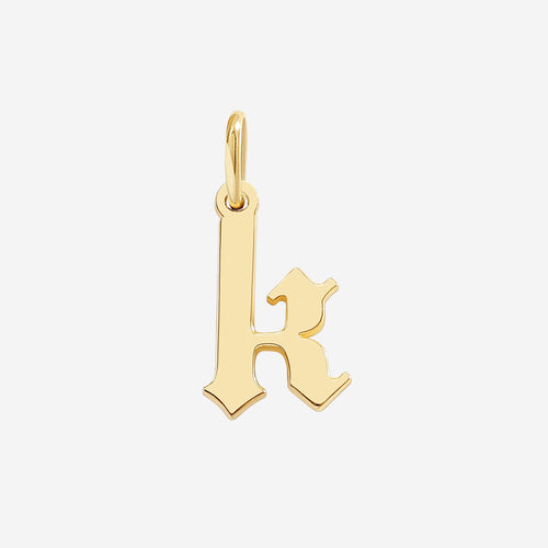 Old English Letter Charm