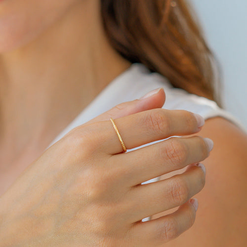Dainty Stacking Beaded Ring
