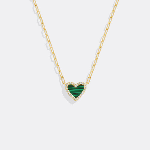 Dainty Heart Paperclip Necklace