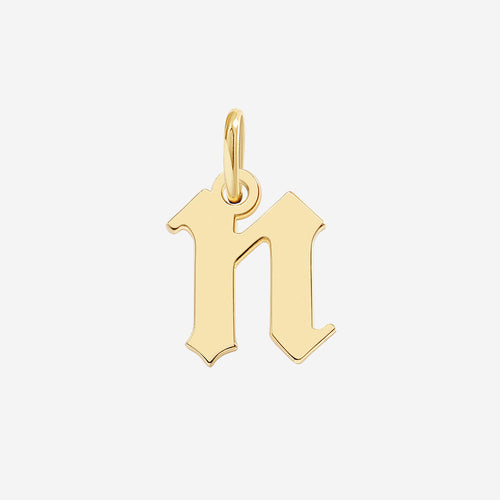 Old English Letter Charm