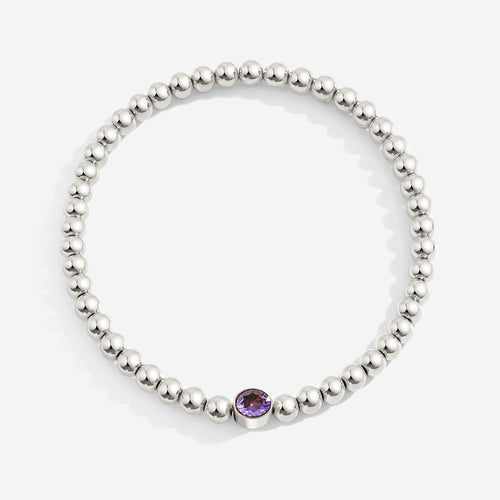 Beaded Bubble Birthstone Bracelet