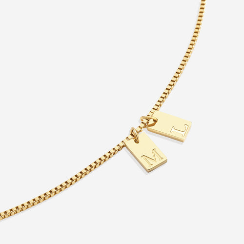 Initial Tag Necklace