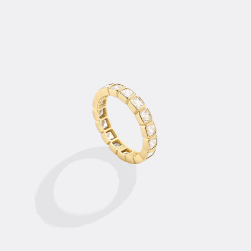 Asscher Cut Birthstone Eternity Ring