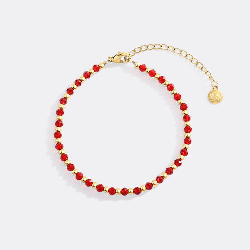 Birthstone and Bead Bracelet