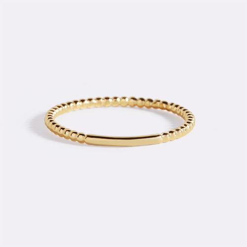 Dainty Stacking Beaded Ring