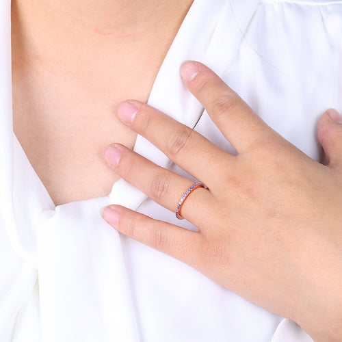 December Birthstone Eternity Stacking Ring