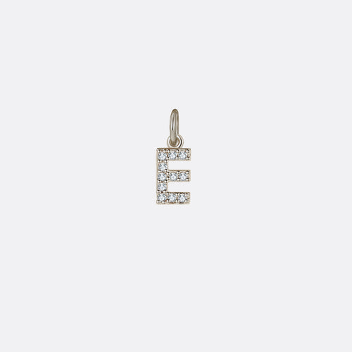Dainty Pave Initial Charm