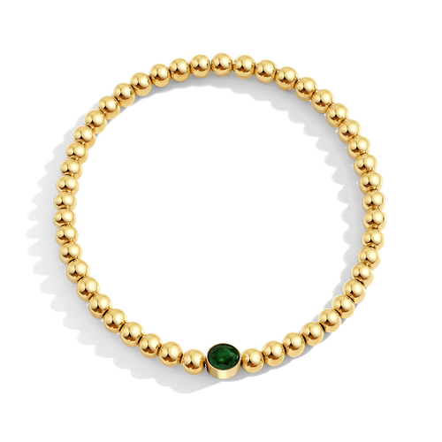 Beaded Bubble Birthstone Bracelet