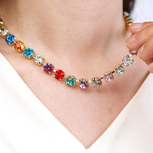 Ombr Crystal Adjustable Necklace
